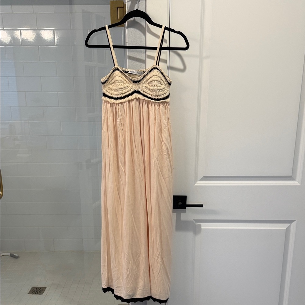 Zara crochet top long sundress